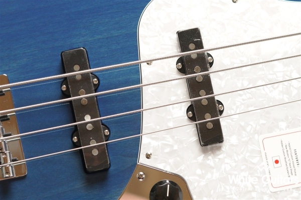 2021 Collection Made in Japan Hybrid II Jazz Bass - Indigo Trans